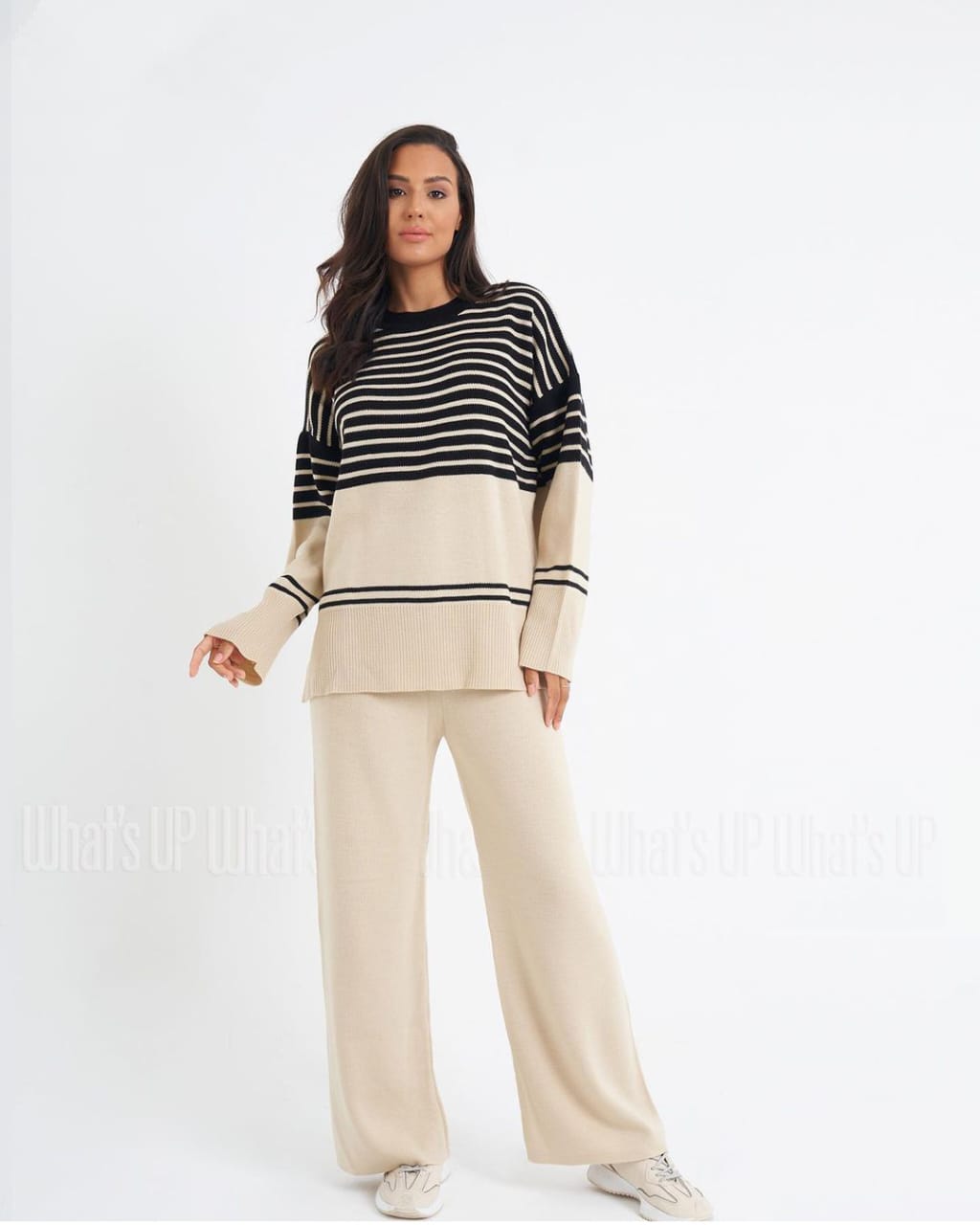 Debra Cardigan + Pants Suit Slim Fit  طقم تريكوه  قطعتيين (سوت + بنطلون)